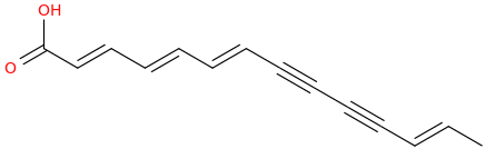 2,4,6,12 tetradecatetraene 8,10 diynoic acid, (e,e,e,e) 